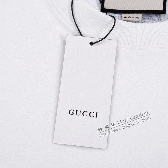 Gucci古奇專櫃古馳2023SS新款刺繡T恤 男女同款 tzy2850